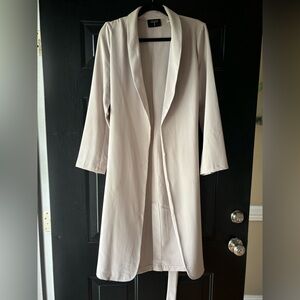 Tahari Cream Blazer Coat, Size 6